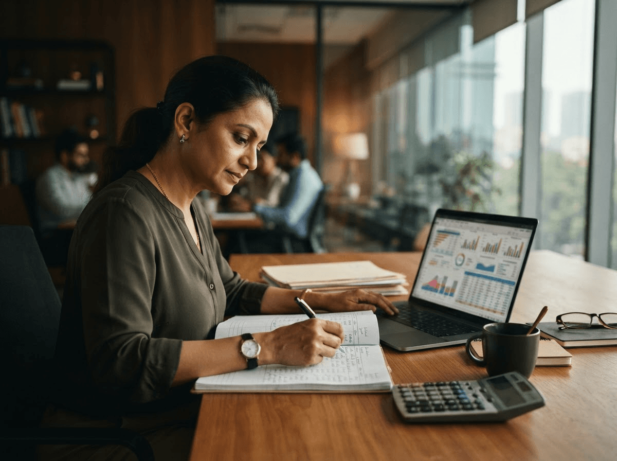 Monthly Bookkeeping illustration
