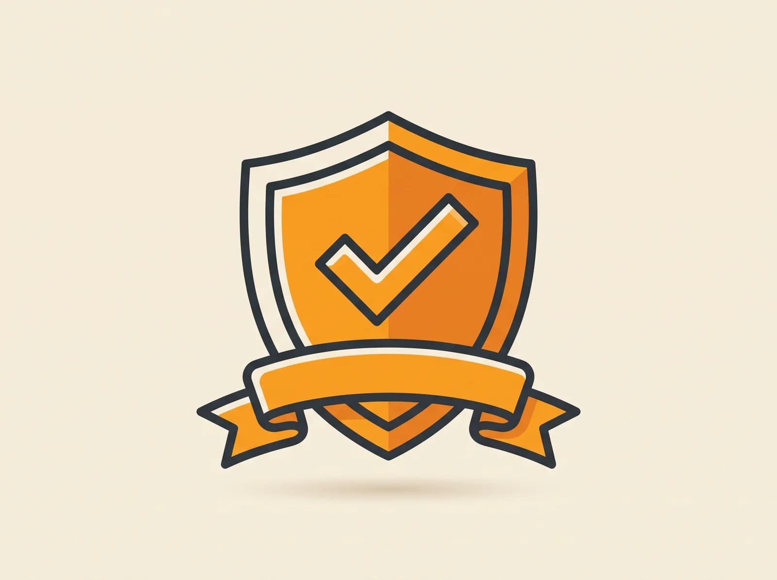 Trust and quality shield badge